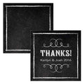 Wedding Favor Stationery Square Favor Tag with Chalkboard Print Design Daiquiri Green (Pack of 1) JM Weddings