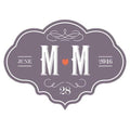 Wedding Favor Stationery Vineyard Die-Cut Sticker Purple (Pack of 1) JM Weddings