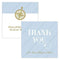 Wedding Favor Stationery Vintage Travel Square Favor Tag - Thank You Pastel Blue (Pack of 1) JM Weddings