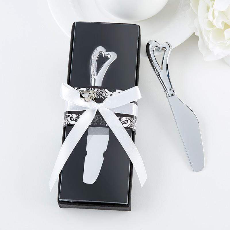 Wedding General Spread the Love Chrome Spreader with Heart Shaped Handle Kate Aspen