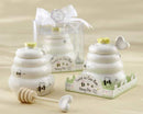 Wedding General Sweet As Can Bee Ceramic Honey Pot with Wooden Dipper Kate Aspen
