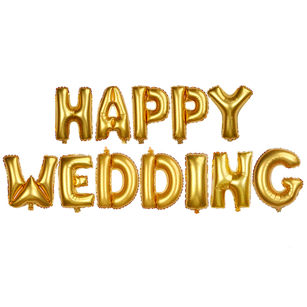 Wedding Reception Accessories 16 Inches Aluminum Foil Wedding Party Room Decoration Balloon TIY