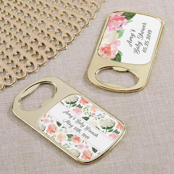 Wedding Reception Accessories Personalized Gold Bottle Opener - Baby Brunch(24 Pcs) Kate Aspen