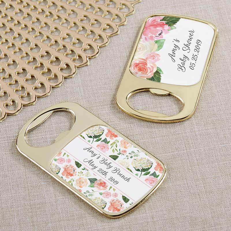 Wedding Reception Accessories Personalized Gold Bottle Opener - Baby Brunch(24 Pcs) Kate Aspen