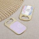 Wedding Reception Accessories Personalized Gold Bottle Opener - Elements(24 Pcs) Kate Aspen