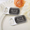 Wedding Reception Accessories Personalized Silver Bottle Opener - Chalk(24 Pcs) Kate Aspen