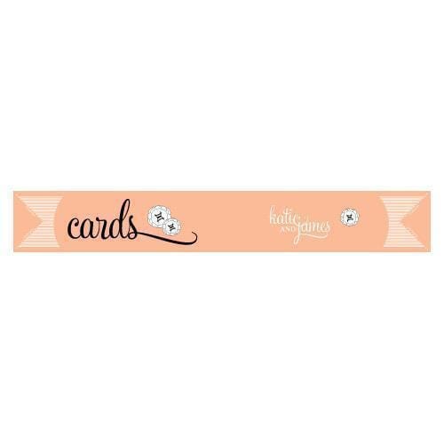 Wedding Reception Accessories Personalized Streamer For Cards Vintage Pink (Pack of 4) Weddingstar