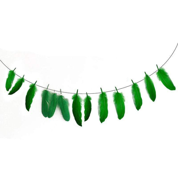 Wedding Reception Accessories Pretty Multicolor Feathers Banner Wedding Birthday Party Decoration TIY