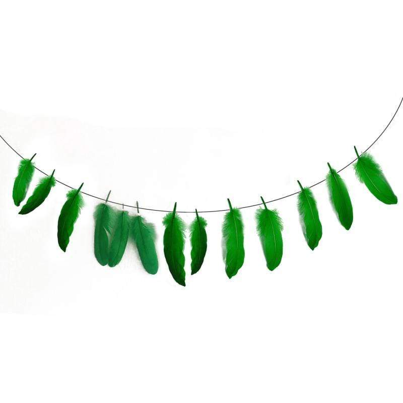 Wedding Reception Accessories Pretty Multicolor Feathers Banner Wedding Birthday Party Decoration TIY