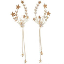Wedding Reception Accessories Romantic Women Fashion Golden Color 2 Pcs Star Decoration Hair Jewelries TIY