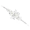 Wedding Reception Accessories Romantic Women Wedding White Color Rhinestone Flower Pattern Hair Accessory TIY