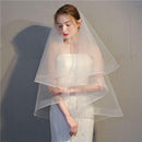 Wedding Reception Accessories Simple Design Women Double Layer Vintage Wedding Veil TIY