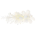 Wedding Reception Accessories Simple White Color Mesh Fabric Flowers Design Wedding Hair Clip TIY