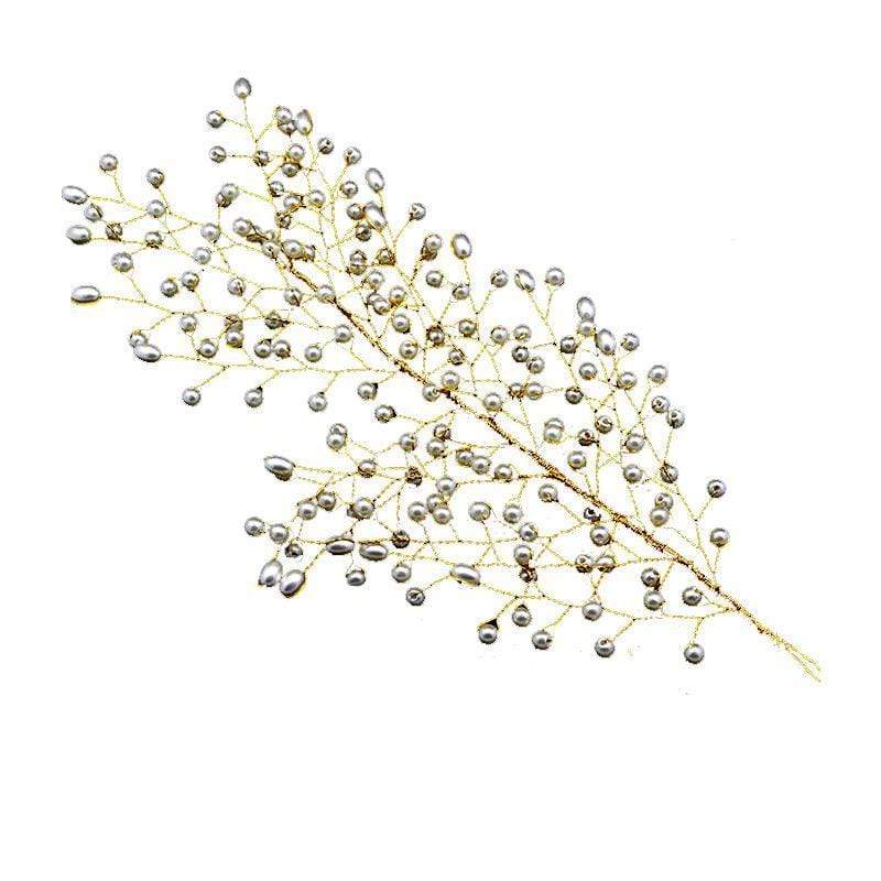 Wedding Reception Accessories Soft Trendy Branch Shape Handmade Wedding Imitation Pearl Hair Hoop TIY