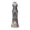 Top Grade Women Fashion Backless Shiny Sequin Fishtail Party Maxi Dress