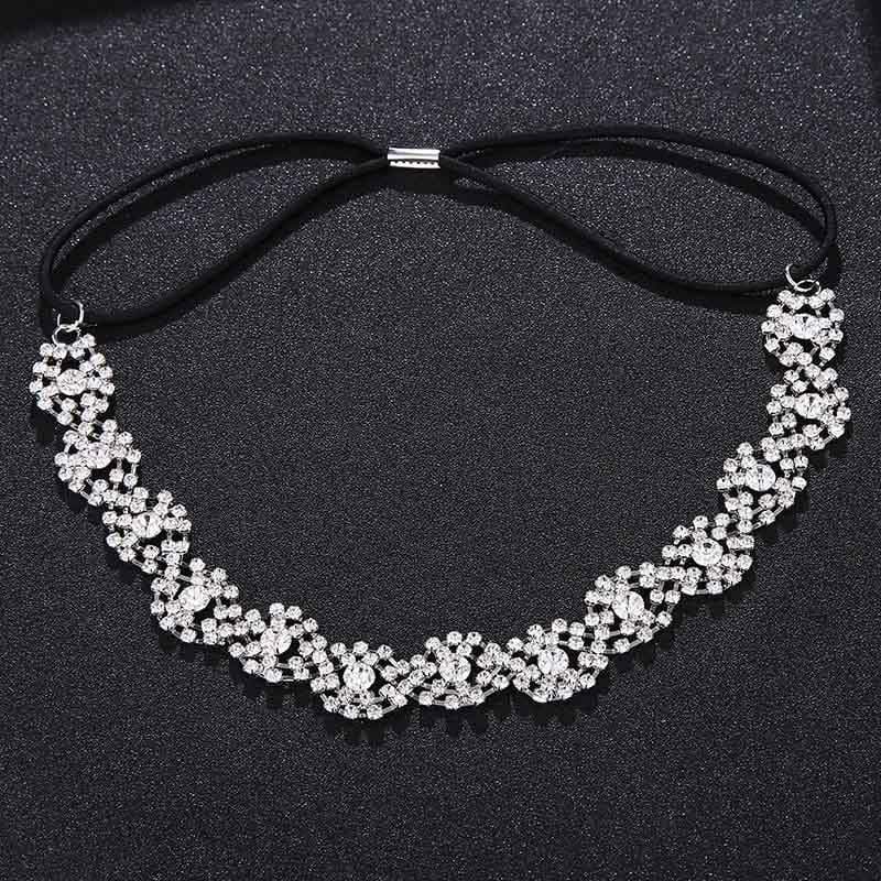 Trendy New Baby's Breath Design Crystal Bride Hair Bands