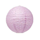 Wedding Reception Decorations Small Eyelet Paper Lantern - Lavender (Pack of 1) JM Weddings