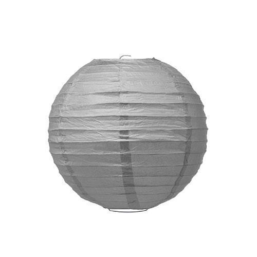 Wedding Reception Decorations Small Paper Lantern - Charcoal (Pack of 1) JM Weddings