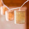 Wedding Reception Decorations String of Lights with Natural Burlap Shades - Battery LED (Pack of 1) JM Weddings