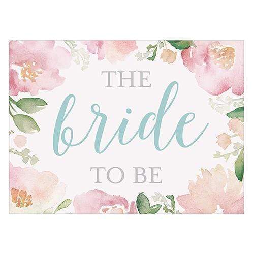 Garden Party Bride To Be Chair Signs (Pack of 1)