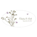 Wedding Signs Romantic Butterfly Large Cling Vintage Pink (Pack of 1) JM Weddings