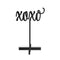 Wedding Signs Script XOXO Acrylic Sign - Black (Pack of 1) JM Weddings