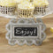Wedding Signs Small Scalloped Frame Tin Signs with Chalkboard (Pack of 1) JM Weddings