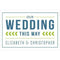 Wedding Signs Smart Type Directional Wedding Sign Daiquiri Green (Pack of 1) JM Weddings