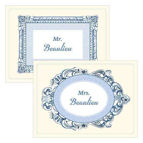 Wedding Signs Vintage Romance Chair Signs Periwinkle (Pack of 1) JM Weddings