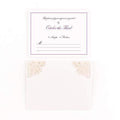 Weddingstar Pearl Romance Laser Embossed Accessory Cards with Personalization Purple (Pack of 16) Weddingstar