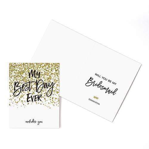 Weddingstar Sparkle Thank You Card With Fold (Pack of 1) JM Weddings
