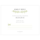 Woodland Pretty RSVP Grass Green (Pack of 1)