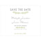 Woodland Pretty Save The Date Card Grass Green (Pack of 1)