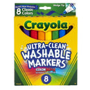 WEDGE TIP 8 CT WASHABLE MARKERS-Arts & Crafts-JadeMoghul Inc.