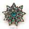 WEIMANJINGDIAN Brand Vintage Gold Color Plated Crystal Rhinestones Flower Antique Brooch Pins for Women in Assorted-5459-JadeMoghul Inc.