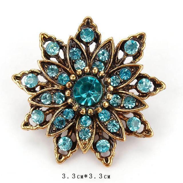 WEIMANJINGDIAN Brand Vintage Gold Color Plated Crystal Rhinestones Flower Antique Brooch Pins for Women in Assorted-5459-JadeMoghul Inc.