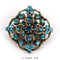 WEIMANJINGDIAN Brand Vintage Gold Color Plated Crystal Rhinestones Flower Antique Brooch Pins for Women in Assorted-634-JadeMoghul Inc.