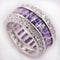 Weinuo Sterling-Silver-Jewelry Multi Colour Crystal Zircon 925 Sterling Silver Jewelry Wholesale Retail Ring for Women Size 6-12-10-F676-JadeMoghul Inc.