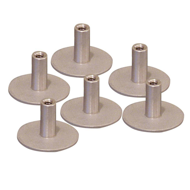 Weld Mount Stainless Steel Standoff 1.25" Base 1-4" x 20 Thread .75 Tall - 6-Pack [142012304]-Tools-JadeMoghul Inc.