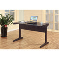 Well-designed All Around Dark Brown Finish Desk.-Desks and Hutches-Dark Brown-Wood-JadeMoghul Inc.
