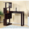 Well- Designed Bar Table With Wall Unit With Wine Racks, Brown-Wine and Bar Cabinets-Brown-Wood-JadeMoghul Inc.