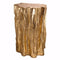 Well Designed Nature Inspired Tree Trunk Stool, Gold-Accent and Garden Stools-Gold-magnesium-JadeMoghul Inc.