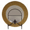 Well-designed Round Glass Charger Plate, Gold-Charger Plates-Gold-GLASS-JadeMoghul Inc.