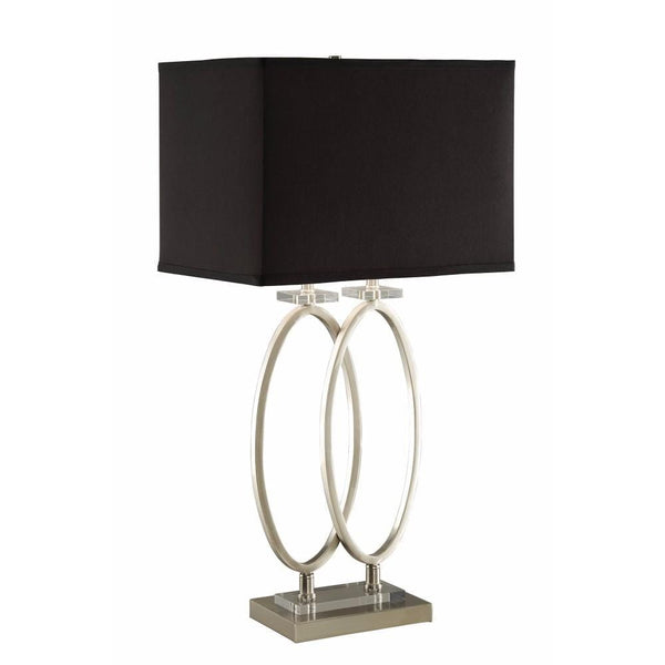 Well Designed Table Lamp With Aesthetic Base, Black And Gold`-Table & Desk Lamp-Black And Gold-Metal-JadeMoghul Inc.