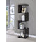 Well-made Four Tier Wood And Metal Bookcase, Black-Book Cases-Black-Wood and Metal-JadeMoghul Inc.