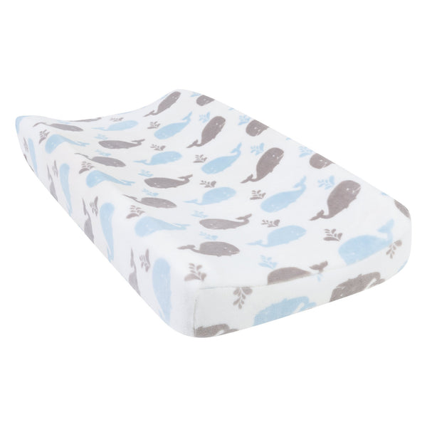 Whales Plush Changing Pad Cover-WHALE-JadeMoghul Inc.