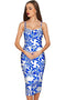 Whimsy Olivia Blue Print Summer Party Midi Dress - Women-Whimsy-XS-White/Blue-JadeMoghul Inc.