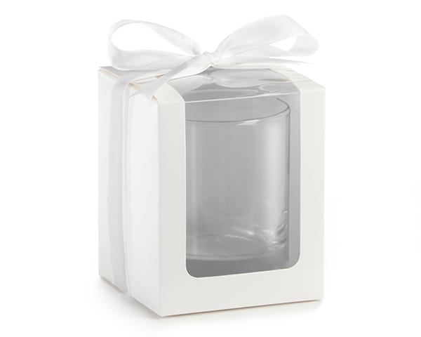 White 9 oz. Glassware Gift Box (3 Sets of 12)-Boy Wedding / Ring bearer-JadeMoghul Inc.