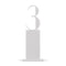 White Acrylic Table Number - Pedestal Style (Pack of 1)-Table Planning Accessories-JadeMoghul Inc.