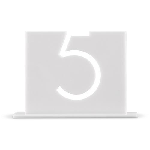 White Acrylic Table Number - Top Aligned Style (Pack of 1)-Table Planning Accessories-JadeMoghul Inc.